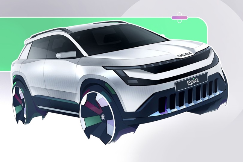 Skoda展示Epiq的內裝設計草圖