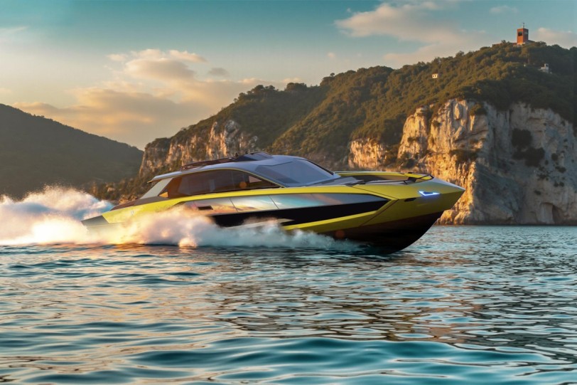 Lamborghini和義大利海洋集團合作推出全新Tecnomar for Lamborghini 101FT機動快艇