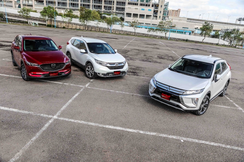 百萬級 SUV 宛如紅海，Mitsubishi Eclipse Cross、 Honda CR-V 與 Mazda CX-5 三大日系休旅車款直球對決！