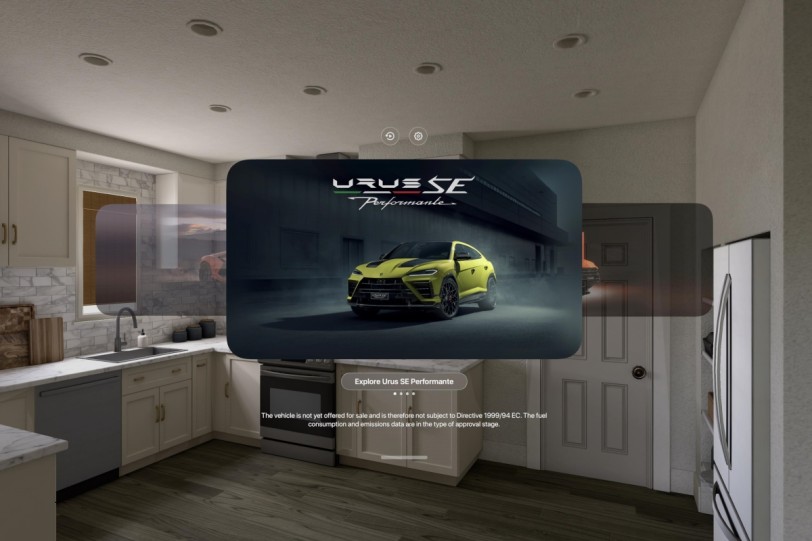 Lamborghini推出適用於Apple Vision Pro的專屬虛擬體驗
