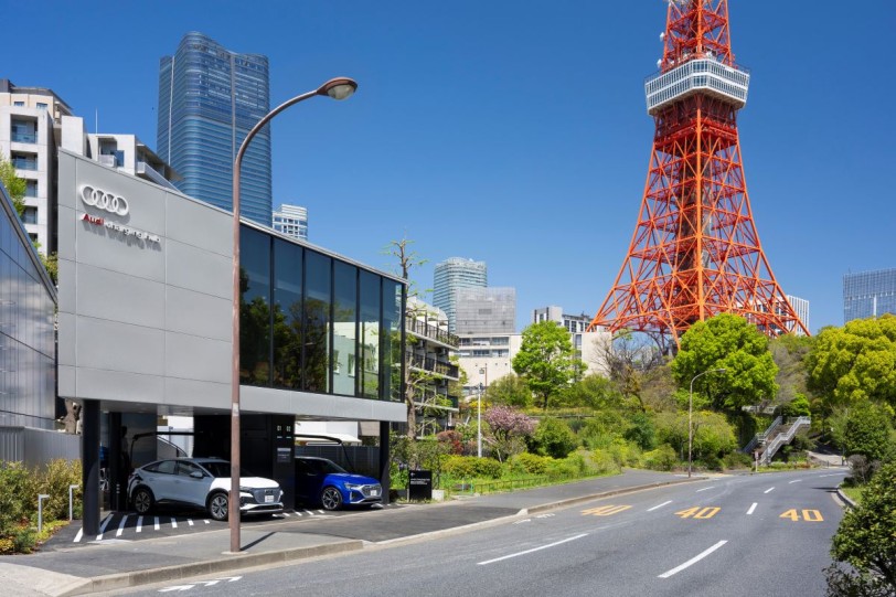 Audi在日本東京開設了兩座充電中心