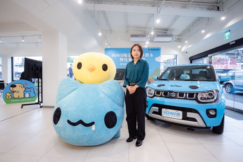 1122咖哇伊加倍再加倍 車壇可愛教主 Suzuki IGNIS 聯名超萌貓貓蟲Capoo